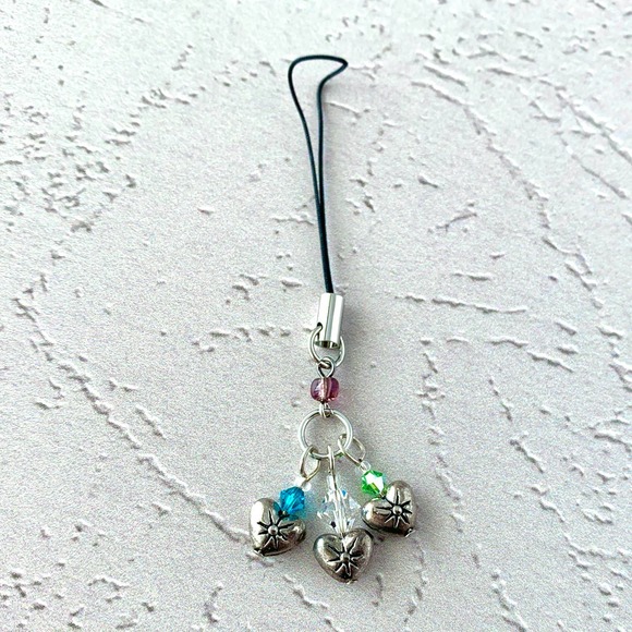 Heart Crystal Charm - Keychain - Zipper Pull - Cell Charm - Picture 3 of 4